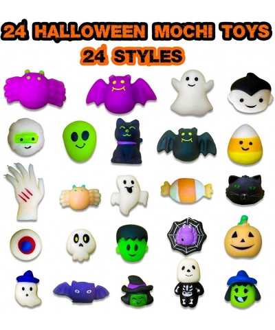 Halloween Mochi Squishy Toy with Pumpkin Bucket Squishies Toys Halloween Party Favors for Kids Prizes for Kids Gift for Kids ...