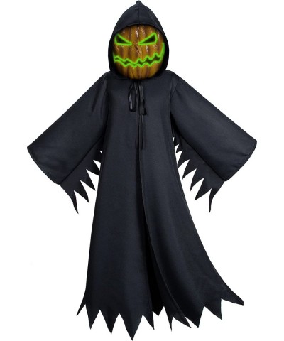 Kids Halloween Scary Pumpkin Monster Ghost Costume Robe with Evil Mask Available in Age 4-12 Years $33.70 Kids' Costumes