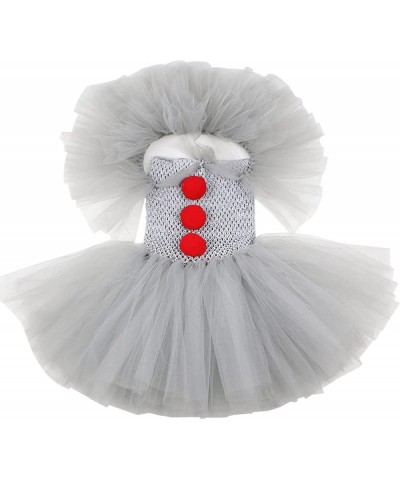 Pennywise Girls Dress Costume Outfit Kids Halloween Cosplay Costume Girls Puffy Tutu Tulle Shirt Petticoat w/ Hairpin $26.97 ...