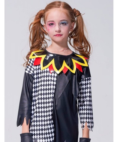 Clown Costume Parents and Kids Halloween Sinister Jester Funny Role Play Dree Up for Family Theme Party $44.61 Kids' Costumes