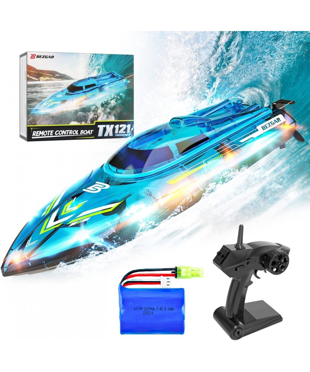 TX121 RC Boat Remote Control Boat for Pools and Lakes 2.4GHz Racing RC Boats for Adults and Kids Top Speed 20+MPH Features wi...