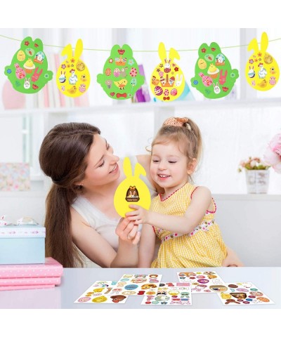 260 Pcs Easter Crafts for Kids Easter Foam Stickers Bunny Eggs Chick DIY Set Basket Stuffers Easter Decorations Gifts for Boy...