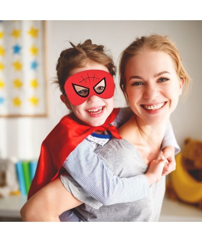 Superhero Capes and Masks Double Side Super hero Toys Halloween Cosplay Birthday Party Capes for Kids (8pcs) $29.97 Kids' Cos...