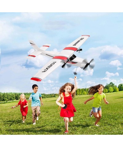 FX801 RC Airplane 2.4GHz 2CH Remote Control Airplane Cessna 182 Model RC Plane Fixed Wing RC Aircraft Easy to Fly RC Glider T...