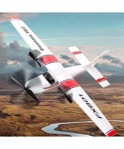 FX801 RC Airplane 2.4GHz 2CH Remote Control Airplane Cessna 182 Model RC Plane Fixed Wing RC Aircraft Easy to Fly RC Glider T...