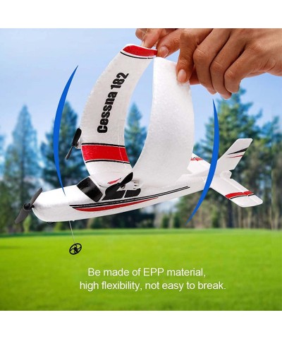 FX801 RC Airplane 2.4GHz 2CH Remote Control Airplane Cessna 182 Model RC Plane Fixed Wing RC Aircraft Easy to Fly RC Glider T...