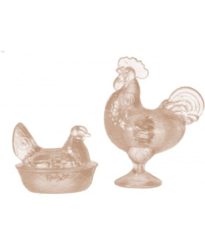 Dollhouse Miniature Rooster and Nesting Hen in Amber $25.35 Dollhouse Accessories