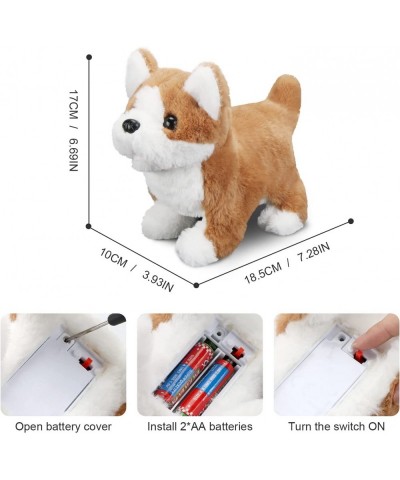 Electric Plush Toys Corgi Puppy Interactive Pet Dog-Walking Barking Tail Wagging Interactive Toys for Toddler Kids Boys Girls...