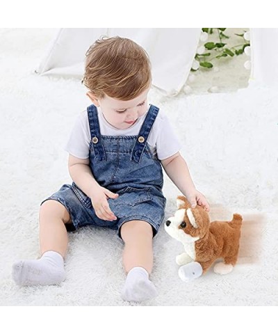 Electric Plush Toys Corgi Puppy Interactive Pet Dog-Walking Barking Tail Wagging Interactive Toys for Toddler Kids Boys Girls...