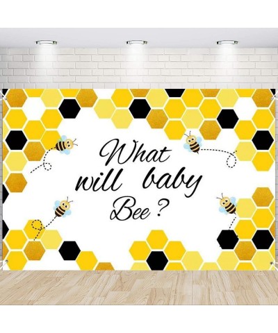 Bee Tableware Decorations - Bumble Bee Themed Party Supplies Include Backdrop Banner Plates Cups Napkins Cutlery Tablecloth B...