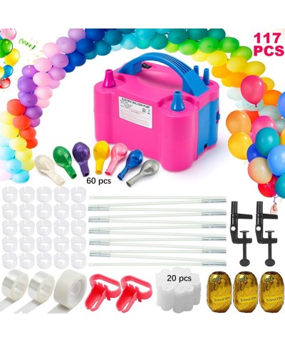 Balloon Pump 117PCS Electric Balloon Blower 110V 600W Electric Balloon Pump with 12ft Table Balloon Arch Kit Electric Balloon...