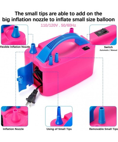 Balloon Pump 117PCS Electric Balloon Blower 110V 600W Electric Balloon Pump with 12ft Table Balloon Arch Kit Electric Balloon...