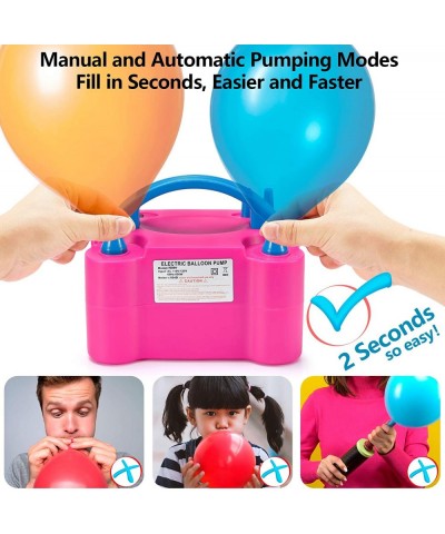 Balloon Pump 117PCS Electric Balloon Blower 110V 600W Electric Balloon Pump with 12ft Table Balloon Arch Kit Electric Balloon...