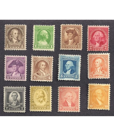 U.S. Postage Stamps Scott 704-715 Washington Bicentennial Issue 1932 Complete Set of 12 $26.28 Collectibles Display & Storage