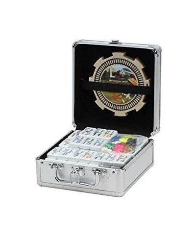 Double 15 Numeral Pro Size Mexican Train & Chicken Domino Set in Aluminum Case $83.63 Domino & Tile Games