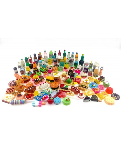 Miniature Food Drink Bottles Pretend Play Kitchen Game Party Toys (10 Bottles + 10 Foods（Random）) $14.66 Dollhouse Accessories