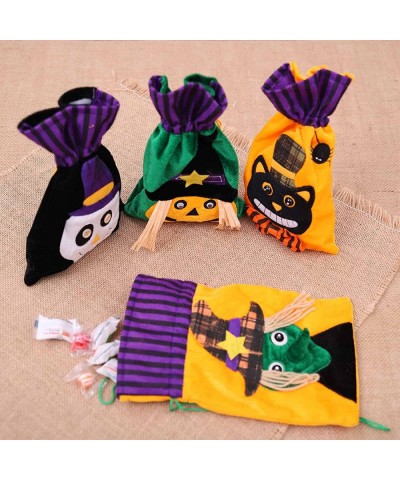 Halloween Treat Bags - Microfiber Cloth Halloween Candy Bags Reusable Halloween Bags for Trick or Treat Bags for Kids Hallowe...