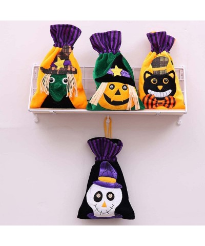 Halloween Treat Bags - Microfiber Cloth Halloween Candy Bags Reusable Halloween Bags for Trick or Treat Bags for Kids Hallowe...