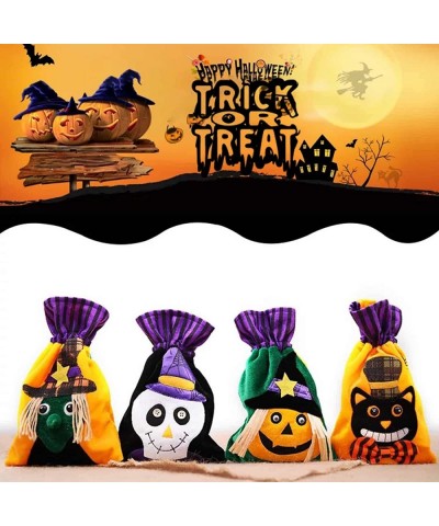 Halloween Treat Bags - Microfiber Cloth Halloween Candy Bags Reusable Halloween Bags for Trick or Treat Bags for Kids Hallowe...