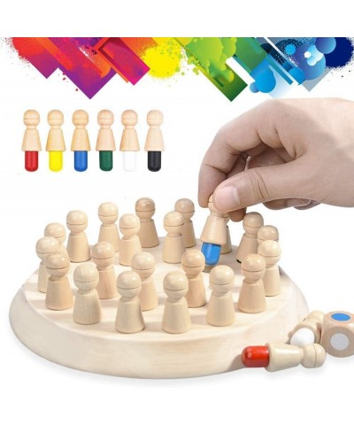 Wooden Memory Match Stick Chess Game Color Memory Chess Funny Block Board Game Memory Match Stick Chess Game Parent-Child Int...