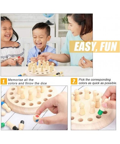 Wooden Memory Match Stick Chess Game Color Memory Chess Funny Block Board Game Memory Match Stick Chess Game Parent-Child Int...