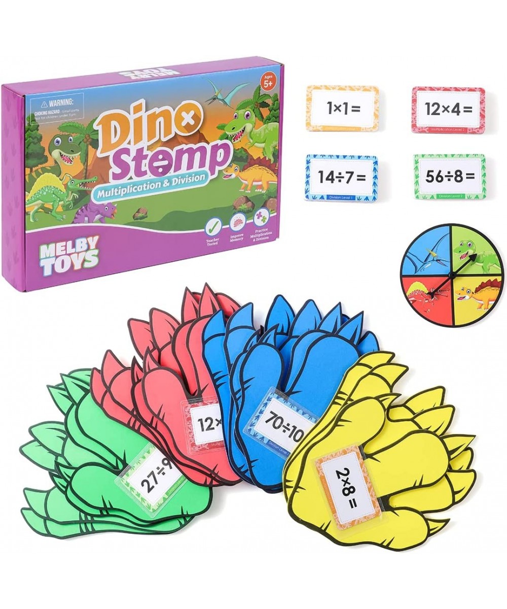 Dino Stomp Multiplication Game I Includes 144 Multiplication Flash Cards and 144 Division Flash Cards | Math Games for Kids 8...