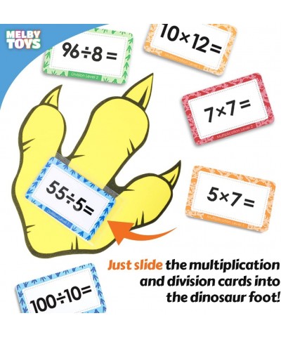 Dino Stomp Multiplication Game I Includes 144 Multiplication Flash Cards and 144 Division Flash Cards | Math Games for Kids 8...