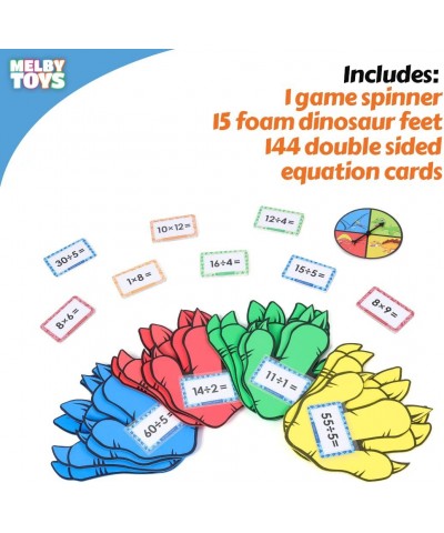 Dino Stomp Multiplication Game I Includes 144 Multiplication Flash Cards and 144 Division Flash Cards | Math Games for Kids 8...