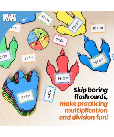 Dino Stomp Multiplication Game I Includes 144 Multiplication Flash Cards and 144 Division Flash Cards | Math Games for Kids 8...