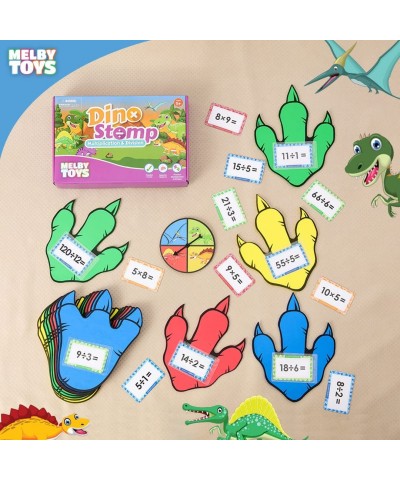 Dino Stomp Multiplication Game I Includes 144 Multiplication Flash Cards and 144 Division Flash Cards | Math Games for Kids 8...