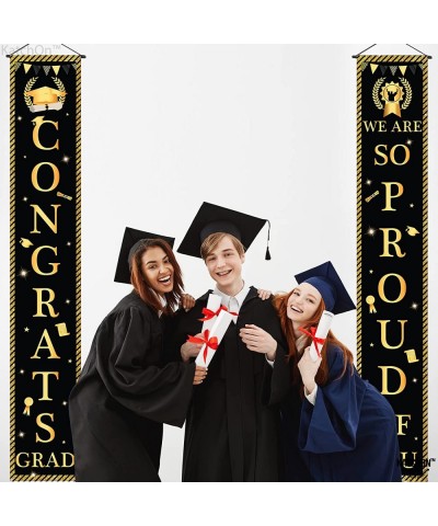 Congrats Grad Banner for Graduation Door Decorations - 72x12 Inch No DIY | Congrats Grad Graduation Door Banner 2023 Graduati...