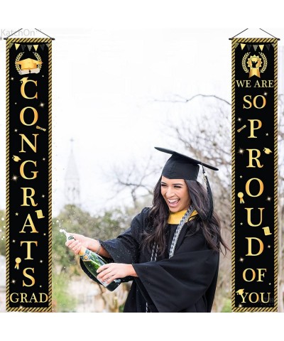 Congrats Grad Banner for Graduation Door Decorations - 72x12 Inch No DIY | Congrats Grad Graduation Door Banner 2023 Graduati...