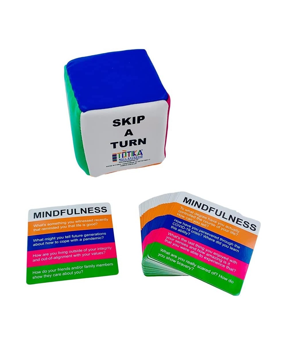 Totika Mindfulness Cards and Totika Cube - A Communication Game About Self-Awareness Gratitude Stress Coping Social Skills an...