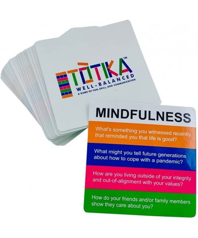 Totika Mindfulness Cards and Totika Cube - A Communication Game About Self-Awareness Gratitude Stress Coping Social Skills an...