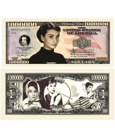 Audrey Hepburn Million Dollar Bill - Pack of 25 - Best Gift for Fans of Audrey Hepburn $23.32 Gags & Practical Joke Toys