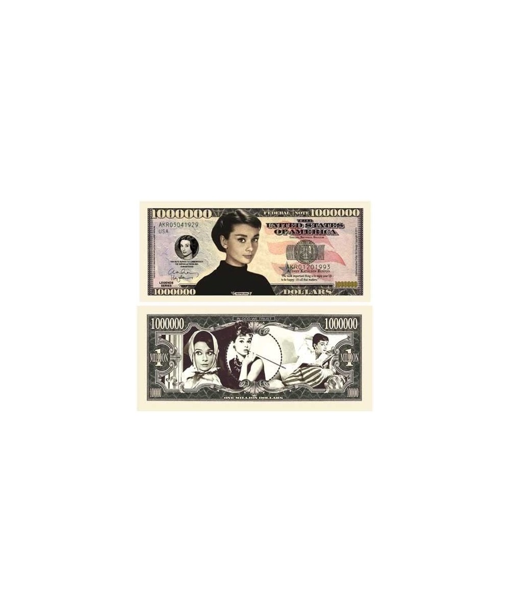 Audrey Hepburn Million Dollar Bill - Pack of 25 - Best Gift for Fans of Audrey Hepburn $23.32 Gags & Practical Joke Toys