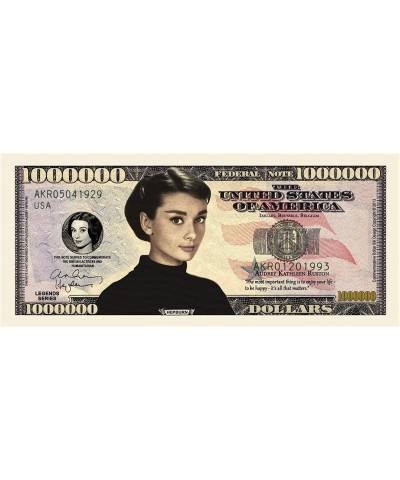 Audrey Hepburn Million Dollar Bill - Pack of 25 - Best Gift for Fans of Audrey Hepburn $23.32 Gags & Practical Joke Toys