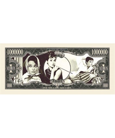 Audrey Hepburn Million Dollar Bill - Pack of 25 - Best Gift for Fans of Audrey Hepburn $23.32 Gags & Practical Joke Toys