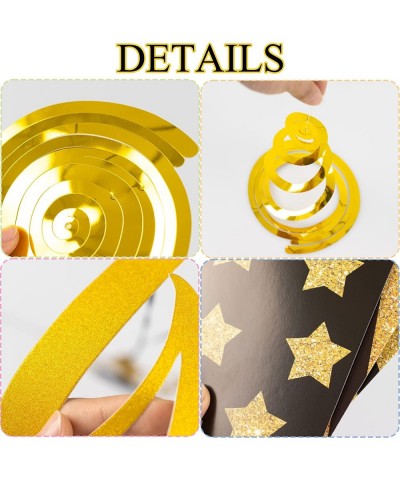 Black Gold Farewell Party Decorations Set- 34pcs We Will Miss You Banner Kit with Black Gold Confetti Balloons Hanging Swirls...