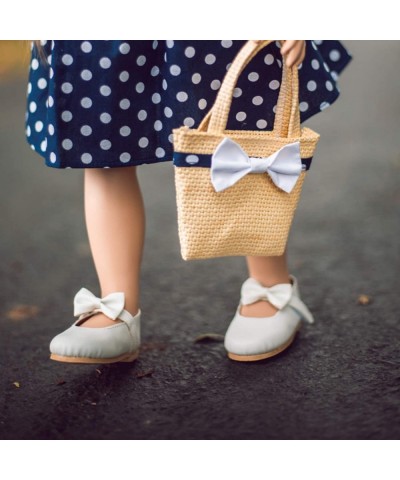 18 Inch Doll Clothing Shoes White Dress Shoes with Bow Detail & Authentic Shoe Box Intended for American Girl 18 Inch Dolls a...