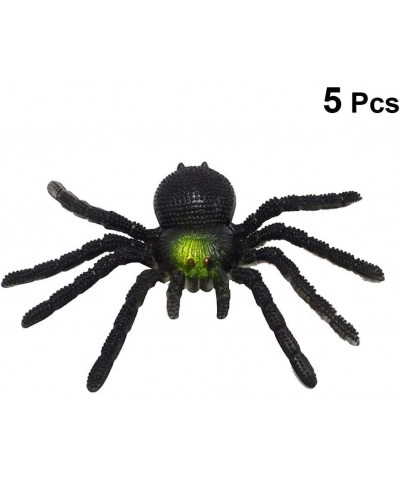 5 Pcs Simulation Spider Figurine Model Toy Creepy Halloween Decoration Party Favors Gag Novelty Practical Jokes (Mixed) $20.5...