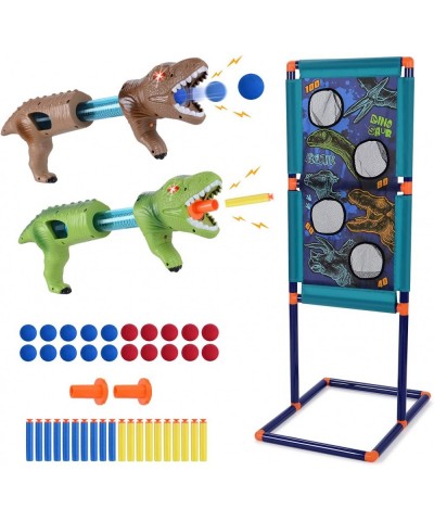 Dinosaur Shooting Game Toys Christmas Gun Toy Gift for 4 5 6 7 8 9 10+ Years Old Boys Girls Kids with 40 Foam Balls&Bullets O...