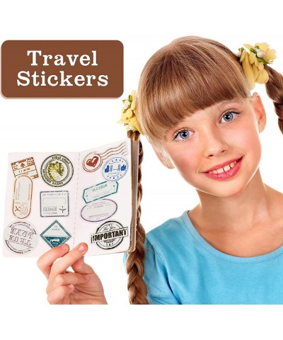 60 Sheets (1000 Stickers) Passport Stickers Travel Stickers Passport Postage Stamps Stickers Decorative Vintage Luggage Count...