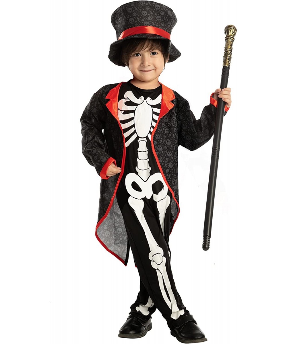 Happy Skeleton Costume Toddler Child Glow in The Dark for Kids Halloween $33.03 Kids' Costumes