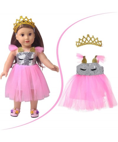 SpofewAmerican 18-inch Doll Costume and Accessories 21 45CM Doll Costume Dresses - Includes 10 Outfits with Headbands Bobby p...