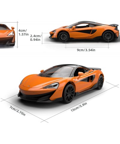 Toy Cars for Kids Ages 3+ 1:32 Scale McLaren 600LT Metal Model Pull Back Cars with Sound and LEDs Diecast Car Toy Cars Birthd...