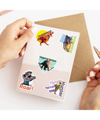 50PCS Kids Dinosaur Stickers Cute Waterproof Cartoon Stickers for Kids for Stationery Luggage Teaching Rewards $14.06 Kids' S...