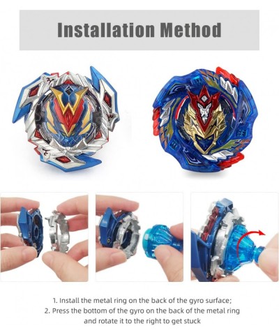 8 Bey Spinning Top Valtryek 2 Launcher Battling Set Blade Burst Surge Metal Fusion with Box for Boys Kids $67.12 Gaming Top Toys