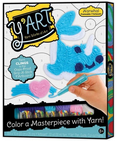 Narwhal — Yarn Works of Art — Mess-Free Artistic Craft Activity — Ages 8+ $21.10 Kids' Drawing & Writing Boards