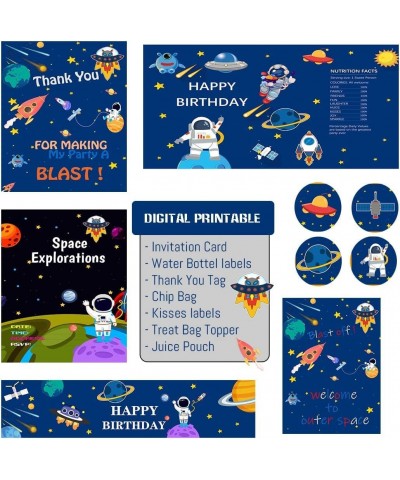 Empire Party 51 Pcs Outer Space Party Favors 25 Set of Space themed Wristbands Bouncy Ball Space Stickers for Kids Birthday P...